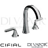 Cifial 31140HM U Hexa Lever 3 Hole Deck Basin Mixer Tap Spare Parts